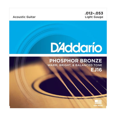 Encordadura D Addario Para Guitarra Electroacustica 012-053, Ej-16